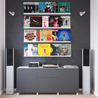 Set of 4 Floating Wall Shelves, 46 Inch Picture Ledge Display Shelves for Photos, Artwork and Home Decor