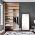Tall Full Length Mirror, Oversized Rectangle Full Body Wall Mounted Mirror with Smooth Faux Wood Frame