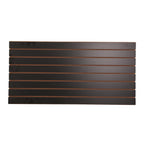 SSWBasics 4 ft x 2 ft Horizontal Black Slatwall Panels for Wall (24"H x 48"L) - Pack of 2 - Garage Wall Organizer Panels and Craft Storage Organization Slatwall Panel