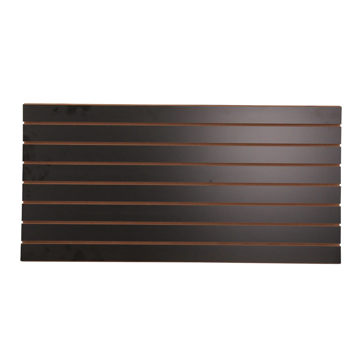 SSWBasics 4 ft x 2 ft Horizontal Black Slatwall Panels for Wall (24"H x 48"L) - Pack of 2 - Garage Wall Organizer Panels and Craft Storage Organization Slatwall Panel