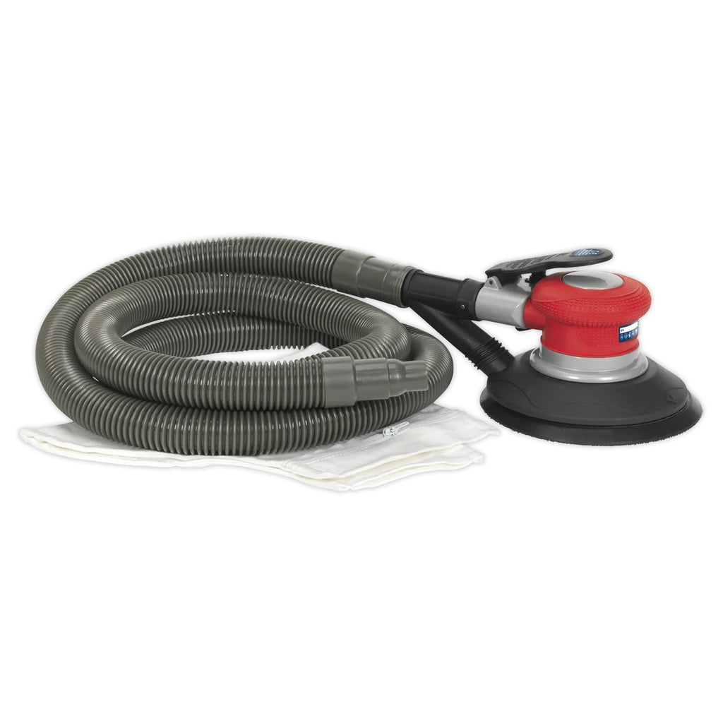 Sealey Gsa06 Air Palm Random Orbital Sander ?150Mm Dust-Free Self-Contained