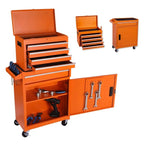 Tool Box with Rolling Cabinet, Tool Bag Compatible, Tool Box Organizer for Mechanics, Lockable Toolbox, Caja de Herramientas, Ideal Tools Storage & Tool Set