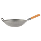 Outdoor Wok Station, 50,000 BTU Propane Outdoor Wok Burner w Prep Table, 14 Carbon Steel Wok for Stir Fry, Searing, BBQ Black