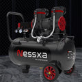 14-Gallon ultra-quiet air compressor 70dB, 2HP horsepower, 8.75CFM flow, maximum 116PSI pressure, oil-free design, 110V voltage, suitable for car repair, painting, and carpentry nailing operations