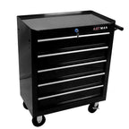 Lisonu 5-Drawer Rolling Tool Chest, Mobile Tool Storage Cabinet with Locking System & Wheels, Heavy-Duty Steel Organizer for Garage and Workshop, Green