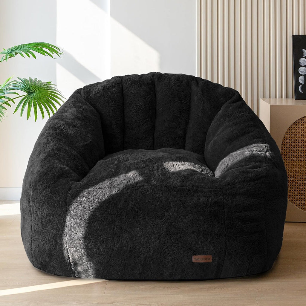 Giant Bean Bag Chair for Adults, Oversized Shell Shape Bean Bag