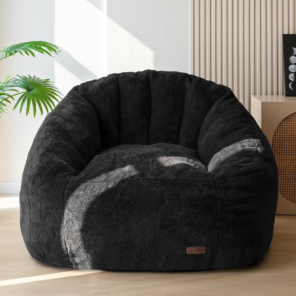 Giant Bean Bag Chair for Adults, Oversized Shell Shape Bean Bag
