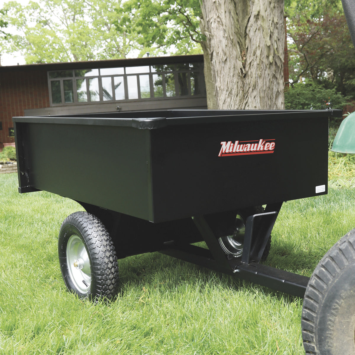 10 cu ft Steel Trailer Dump Cart