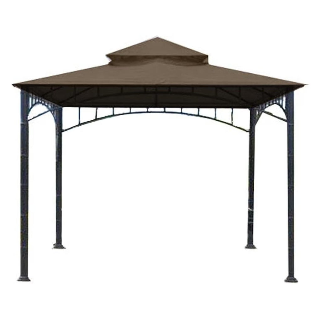 Madaga Gazebo Replacement Canopy - RipLock 350 Nutmeg - 10x10 - Outdoor Patio Cover - Water Resistant - L-GZ136PST