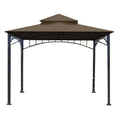 Madaga Gazebo Replacement Canopy - RipLock 350 Nutmeg - 10x10 - Outdoor Patio Cover - Water Resistant - L-GZ136PST