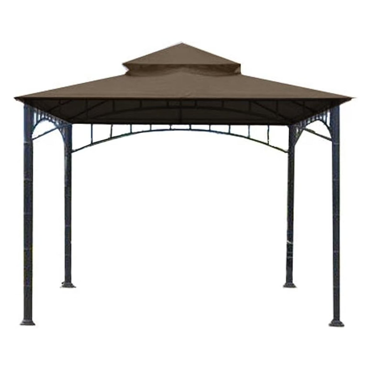 Madaga Gazebo Replacement Canopy - RipLock 350 Nutmeg - 10x10 - Outdoor Patio Cover - Water Resistant - L-GZ136PST