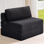 Folding Sofa Bed Convertible 4 in 1 Sleeper Chair Gray Single