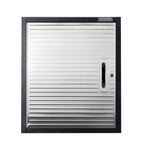 Seville Classics UltraHD? Solid Steel Lockable Metal Storage Wall Cabinet Organizer, w/ Adjustable Shelf, 24" W x 12" D x 28" H, Graphite