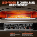14-Inch Countertop Electric Pizza Oven, Stainless Steel