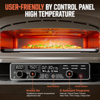 14-Inch Countertop Electric Pizza Oven, Stainless Steel