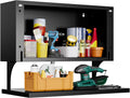 GFNXYI Metal Wall Cabinet with Door,Wall Mounted Metal Storage Cabinet with Shelf,Floating Garage Tool Cabinet for Garage,Office,Warehouse,Kitchen