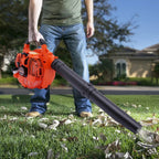 Aiqidi Gas Leaf Blower for Yard, 25.4CC 2-Stroke Gas Powered Leaf Blower Commercial Handheld Grass Lawn Garden Dust Blowing Cleaning Tool 7500Rpm
