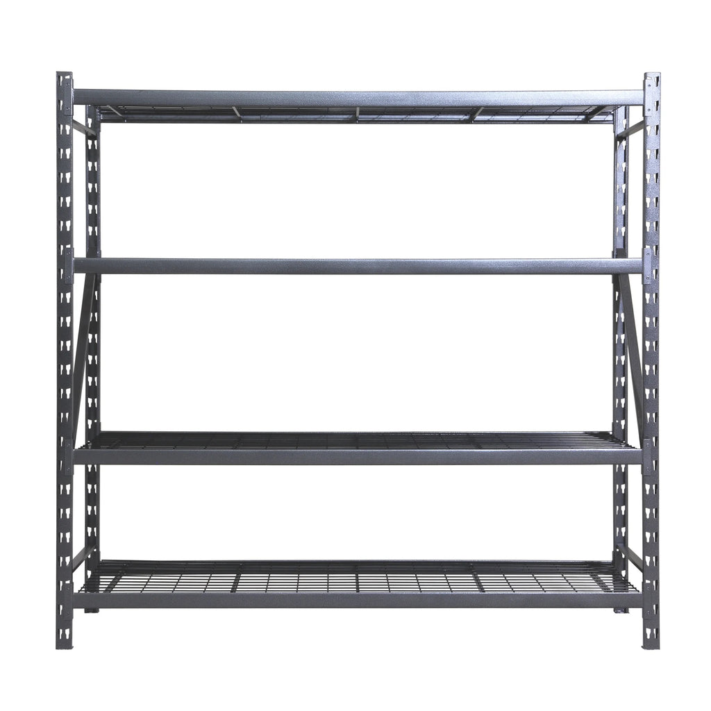 Stronghold Garage Gear by Shin Crest Steel 4-Tier Storage Rack  72"H x 24"D x 77"W, 1000lb per shelf
