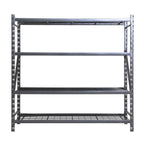 Stronghold Garage Gear by Shin Crest Steel 4-Tier Storage Rack  72"H x 24"D x 77"W, 1000lb per shelf