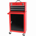 3-Drawer Rolling Tool Chest with Wheels -C Heavy-Duty Storage Cabinet, Locking System, and Adjustable Shelf for Garage and Warehouse