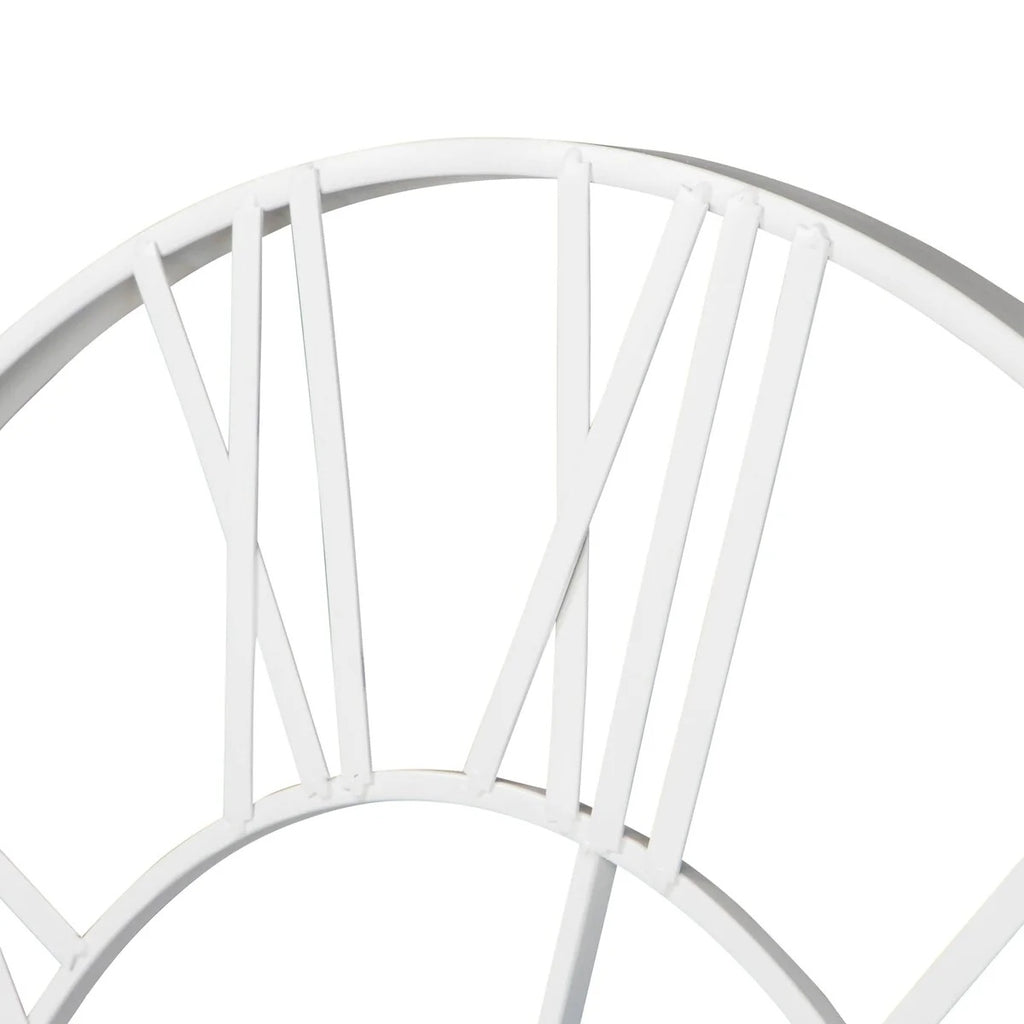 Modern Round Metal Wall Clock, Decorative Circular Hanging Clock for Living Room, Bedroom and Office