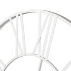 Modern Round Metal Wall Clock, Decorative Circular Hanging Clock for Living Room, Bedroom and Office