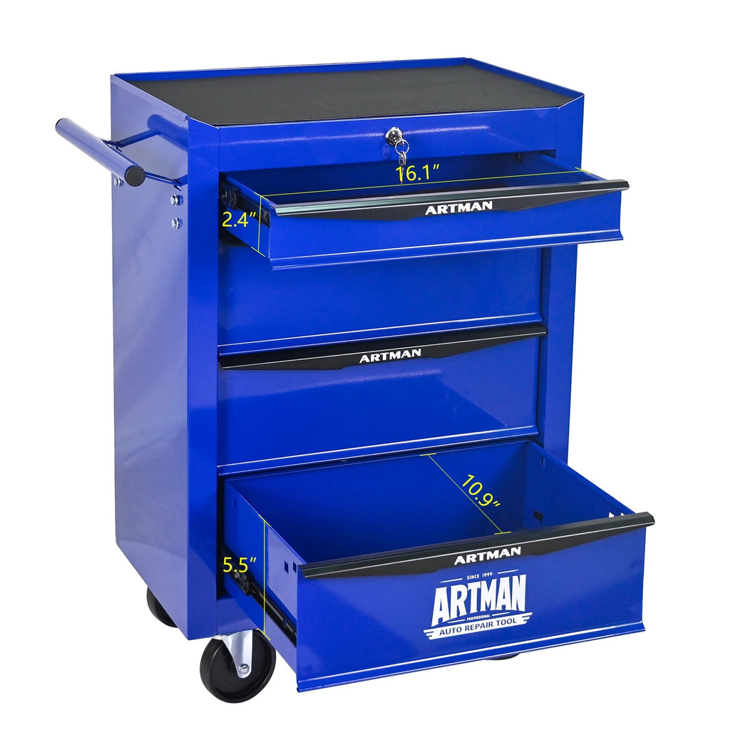 ARTMAN 20" 6-Drawer Tool Chest Cabinet with Ball Bearing Drawer Slides, Steel Tool Storage Box Organizer for Garage Workshop Repair Shop