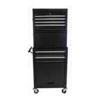 NIGSQJB 3-In-1 Tool Chest on Wheels with 6 Drawers, 52"H Tool Storage Cabinet with Auto Locking System,Detachable Top,Tool Box Organizer for Garage,Workshop,Repair Shop,DIY, Red