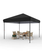 Danolapsi 10x10 Ft Pop Up Canopy Tent Easy One Person Set-up,Easy Outdoor Sun Shade,Instant Portable Shelter with 4 Stakes,4 Ropes,4 Sandbags for Patio, Outdoor Activities