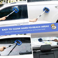 Car Wash Kit, Windshield Cleaner Glass Cleaning Tool, Cleaner for Car Window, Blue