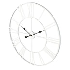 Modern Round Metal Wall Clock, Decorative Circular Hanging Clock for Living Room, Bedroom and Office