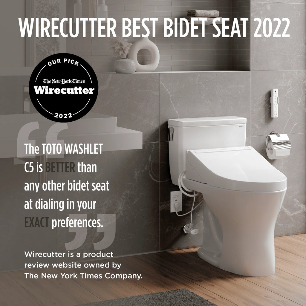 TOTO? WASHLET? C5 Electronic Bidet Toilet Seat with PREMIST and EWATER+ Wand Cleaning, Elongated, Sedona Beige - SW3084#12