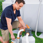 2,200 GPH Sand Filter Pump for Above Ground Pools, High Flow Swimming Pool Filtration System