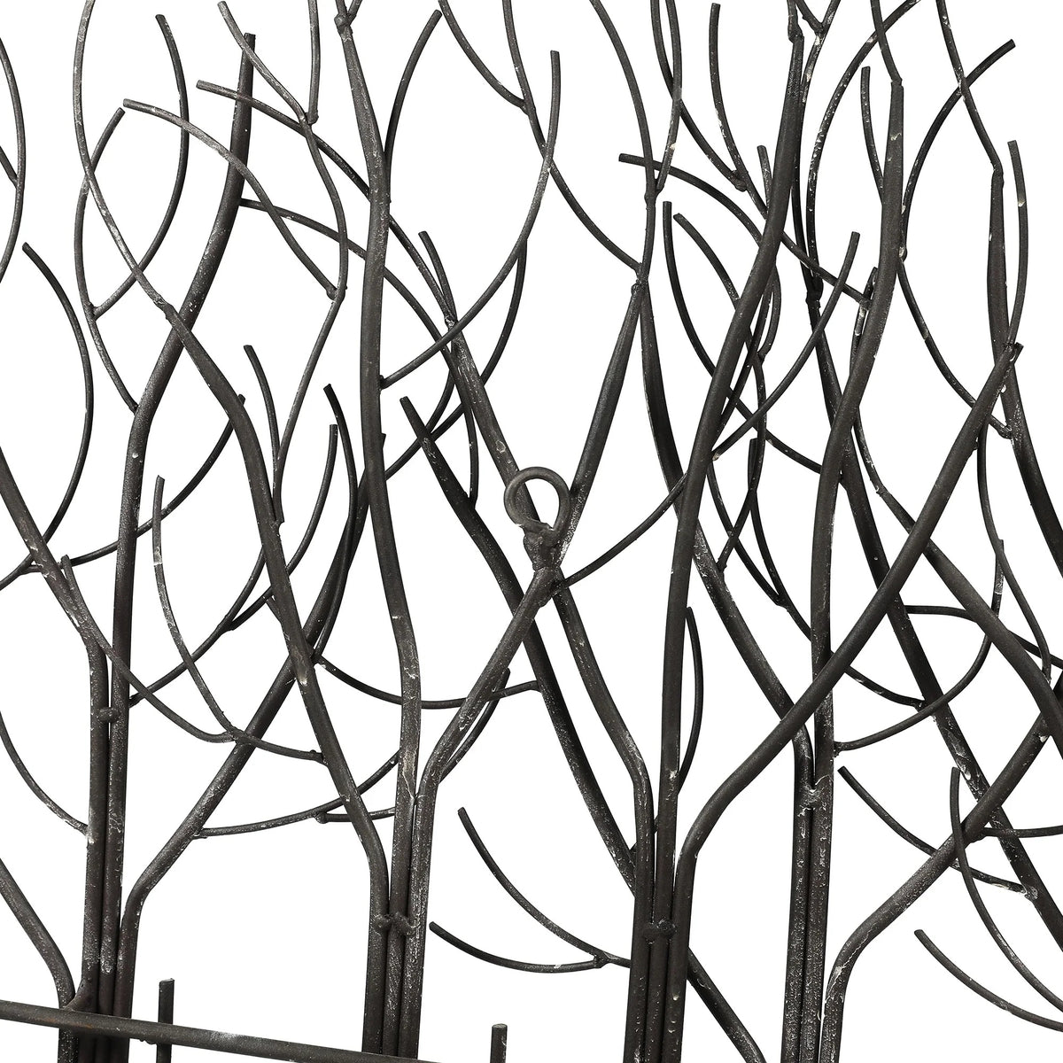 Black Metal Tree Wall Decor, Modern Forest Design Wall Art Sculpture for Living Room, Bedroom and Home Decoration