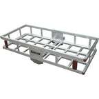 Aluminum Hitch Cargo Carrier- 500-Lb Capacity Silver 49inx22.5inx8inH