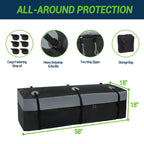 Folding Hitch Cargo Carrier 60"x24"x14" 500lb Fits 2" Receiver