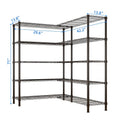 SamyoHome 58"W Storage Rack, Hevy Duty Garage Wire Shelving Chrome, Adjustable Metal Pantry Shelf for Garage Storage Organizer, 1500 lbs Capacity