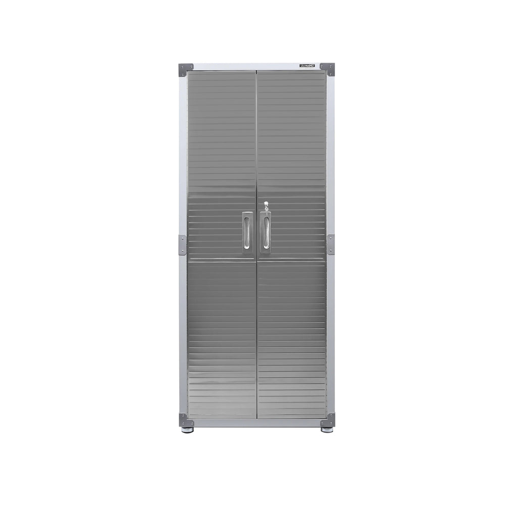 Seville Classics UltraHD? Steel Body Lockable Storage Cabinet Organizer Locker Shelving Unit, Graphite, 30" W x 18" D x 72" H