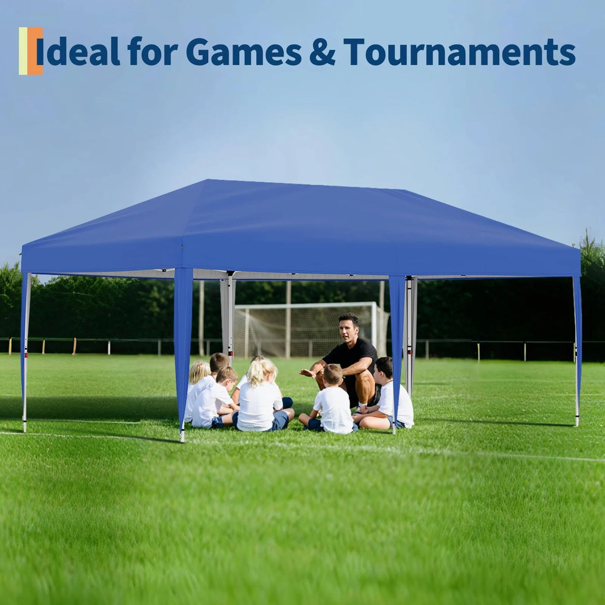 Arigeas Pop Up Canopy Tent 10'x10' with Adjustable Height, Easy Outdoor Sun Shade Shelter for Party, Event, Patio