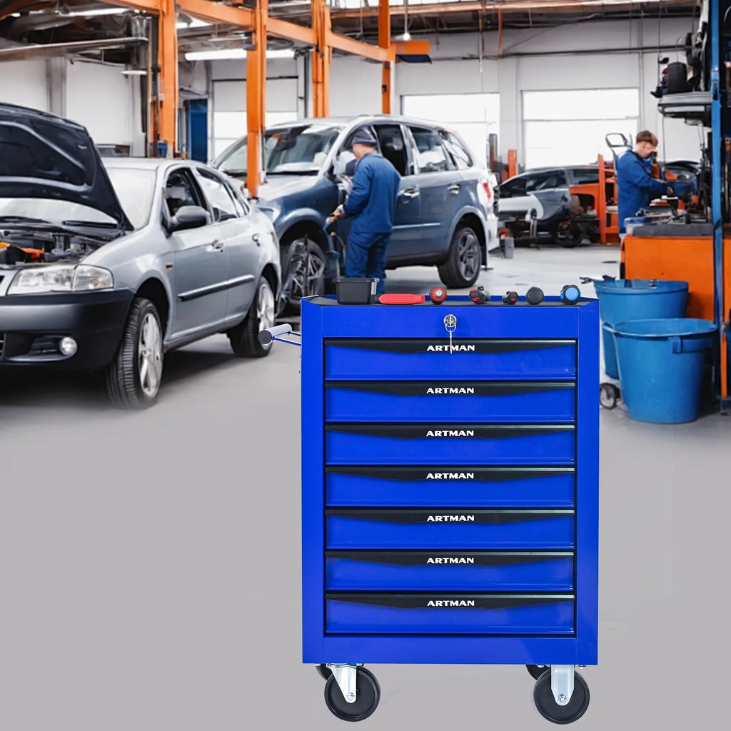 ARTMAN 20" 6-Drawer Tool Chest Cabinet with Ball Bearing Drawer Slides, Steel Tool Storage Box Organizer for Garage Workshop Repair Shop