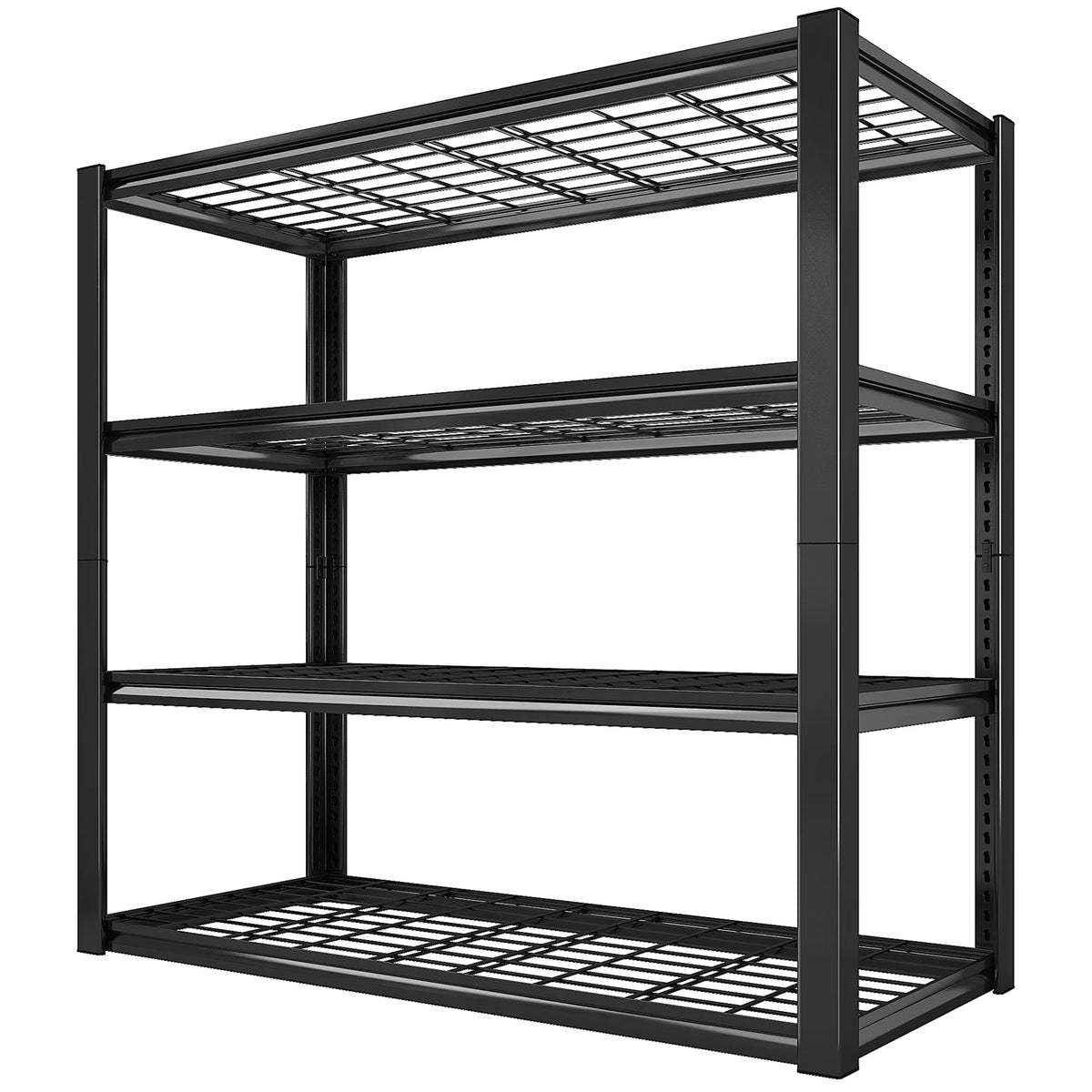 REIBII 2200LBS Garage Shelving Units Heavy Duty  Adjustable Metal Shelving 4 Tier Storage Shelves,39.4" W x 19.7" D x 59.9H
