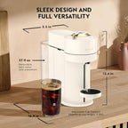 Vertuo Next Coffee and Espresso Maker, Creamy White and Gold