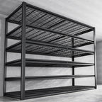 REIBII 55" W Wire Shelving Garage Shelves Heavy Duty 3000lbs Adjustable 5-Tier Storage Rack