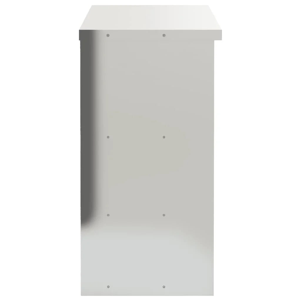 vidaXL Kitchen Wall Cabinet with Shelf Storage Restaurant Stainless Steel