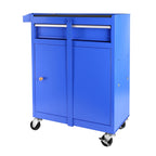 DUOSONG 5-Drawer Rolling Tool Chest, High Capacity Tool Storage Cabinet W/Lockable Wheels, Adjustable Shelf & Anti-Slip Liner, Detachable Tool Box Organizer, Rolling Tool Cabinet Blue Steel Tools &