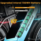 26-Inch Electric Mountain Bike with 1,000W Peak Motor and 7 Speeds