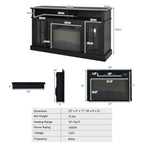 58" TV Console with 23" Fireplace Insert, Fireplace TV Stand for TVs up to 65 Inches, 1400W Electric Fireplace Heater