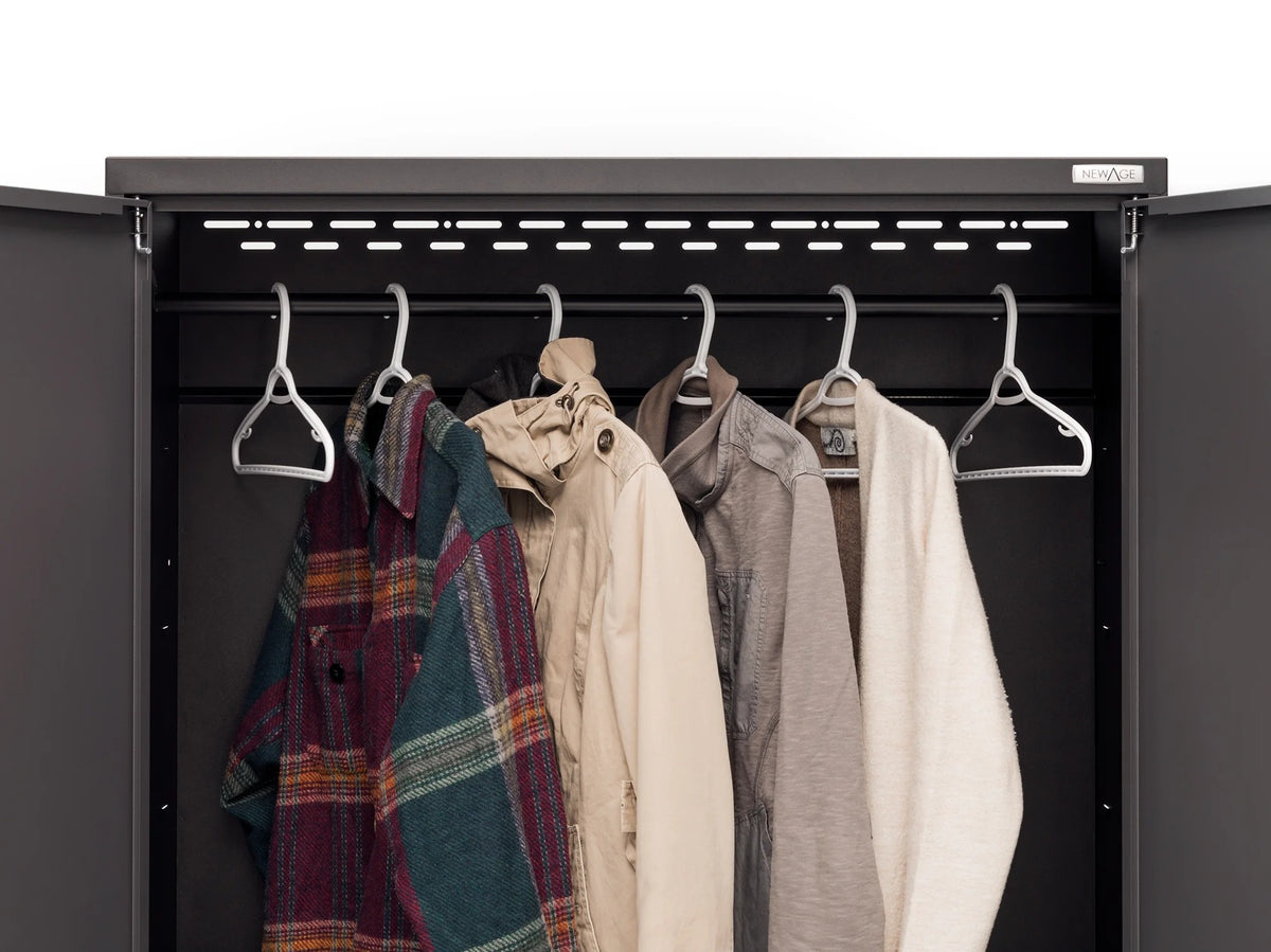 NewAge Products Bold Series Gray 10 Piece Cabinet Set, Heavy Duty 24-Gauge Steel Garage Storage System, Slatwall Included