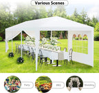 SLSRFD 10'x30' Outdoor Canopy Tent Patio Camping Gazebo Shelter Pavilion Cater Party Wedding BBQ Events Tent w/Removable Sidewalls