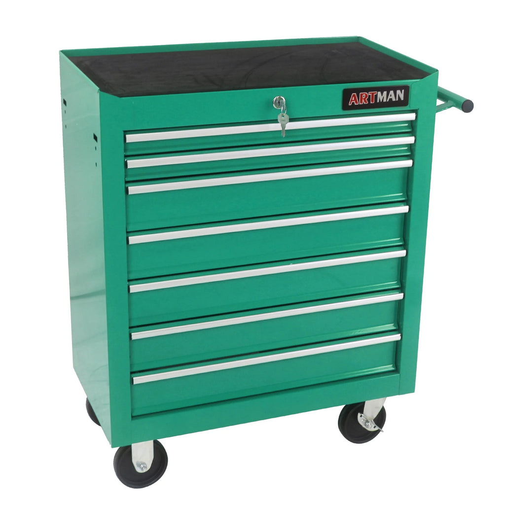 ARTMAN 7 Drawer Tool Rolling Storage Cart ,Tool Boxes Tool Chest with Wheels and Drawers for Garage Workshop Warehouse